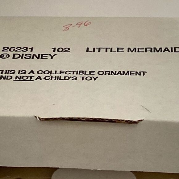 Vintage Grolier Disney Little Mermaid Ariel Sebastian Christmas Tree Ornament - Picture 7 of 8